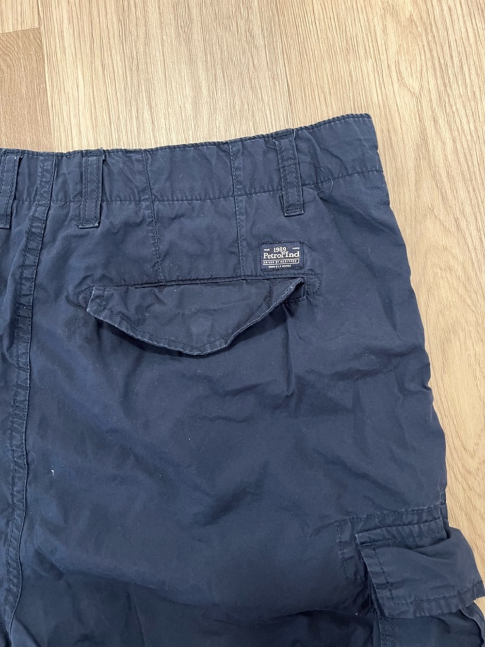 Petrol Industries Navy Cargo Shorts Mens European XL - Picture 12 of 13
